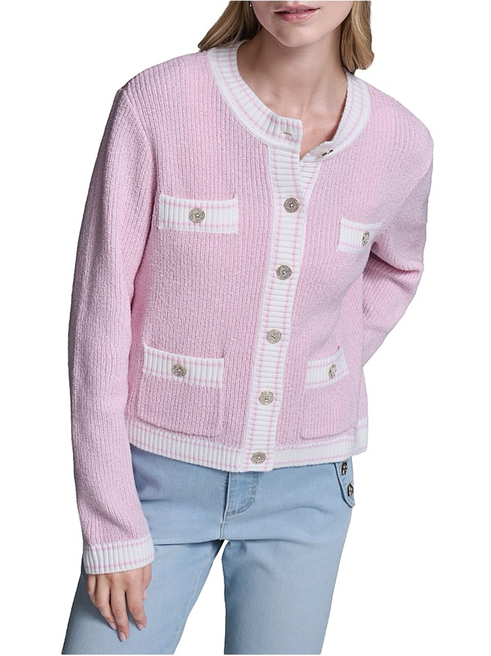 Karl Lagerfeld Marled Button pocket Cardigan